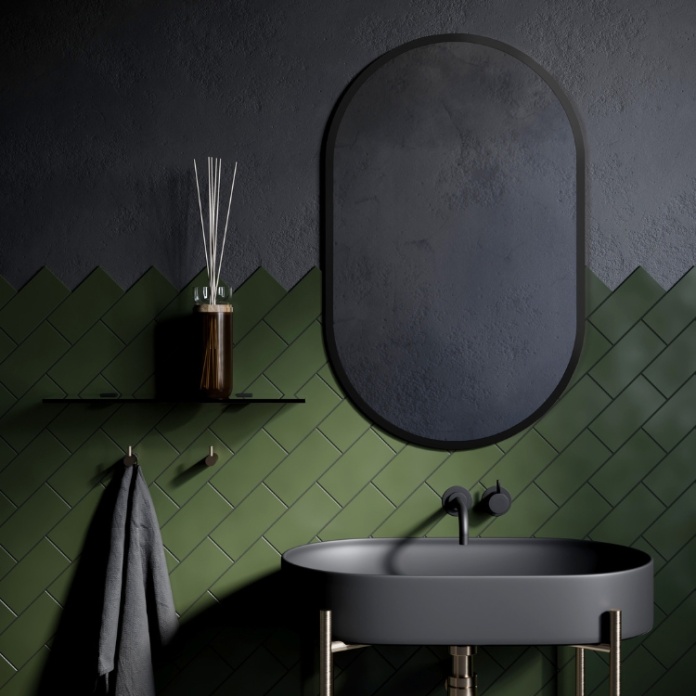 Product Lifestyle image of Origins Living Docklands Black Capsule Mirror